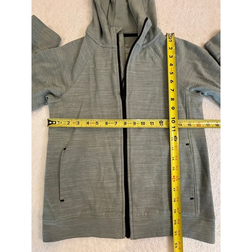 All in Motion Boys‎ Full Zip Hoodie Heathered Gray Green Active Jacket L 10/12